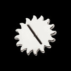 Sun Face Threadless Earring / Nosering – Titanium