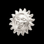 Sun Face Threadless Earring / Nosering – Titanium