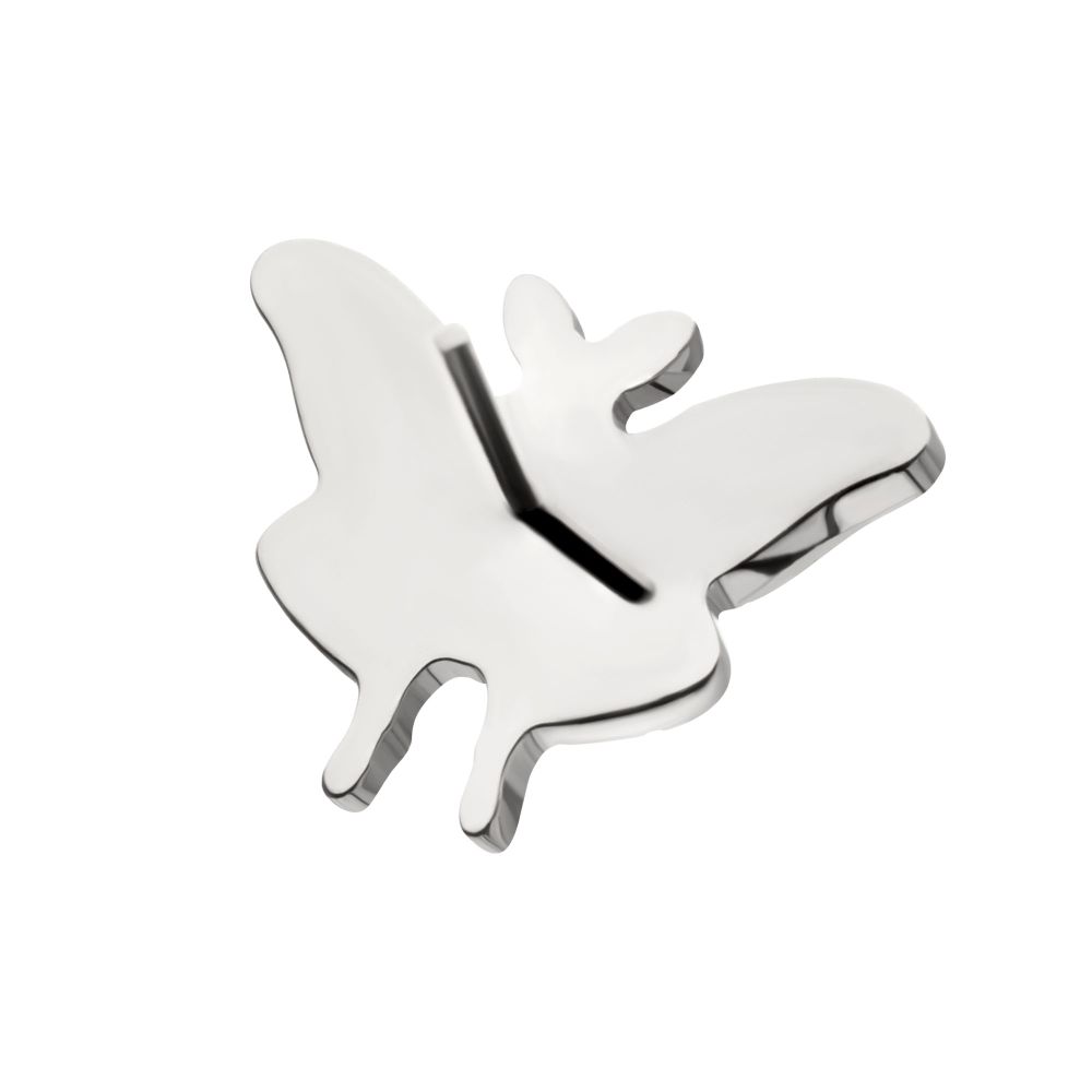 Luna Moth Threadless Earring / Nosering Top – Gem & Titanium