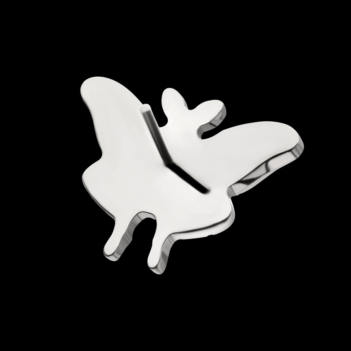 Luna Moth Threadless Earring / Nosering Top – Gem & Titanium