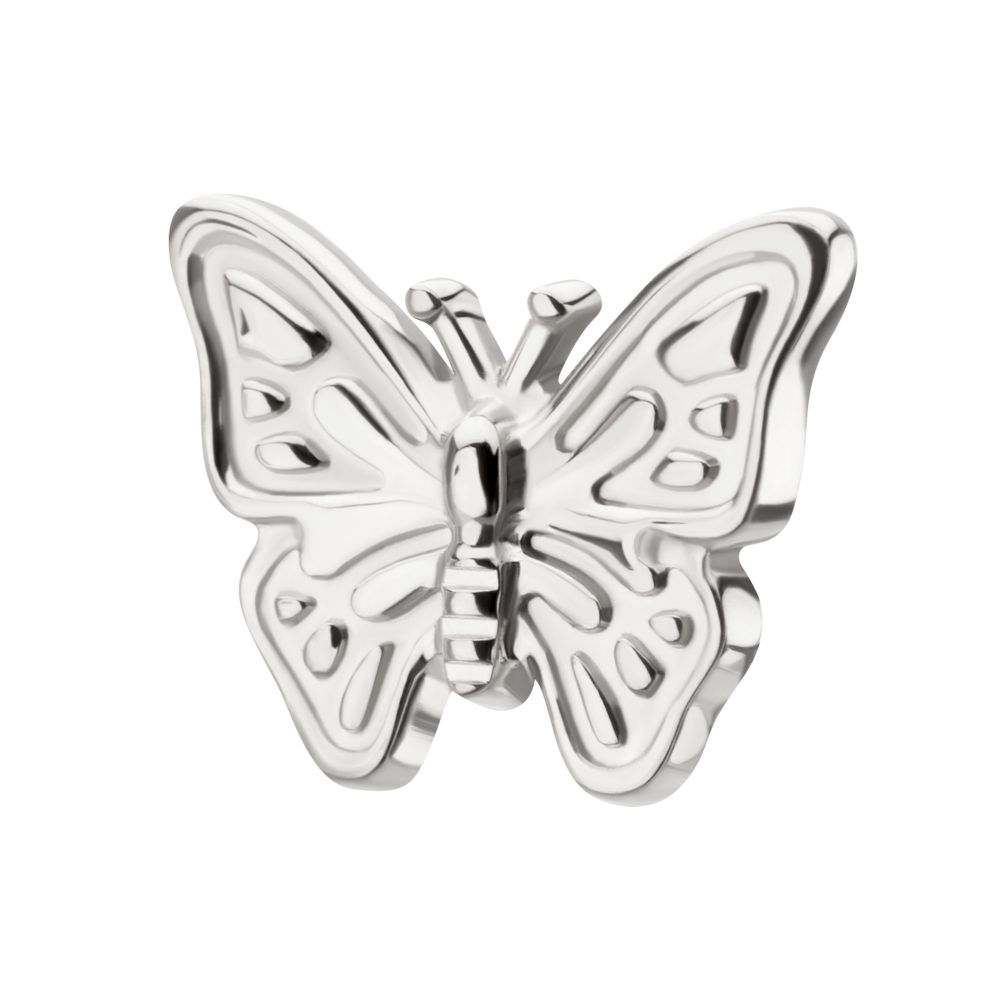 Butterfly Threadless Earring / Nosering – Titanium