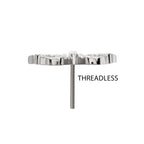 Butterfly Threadless Earring / Nosering – Titanium