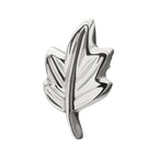Leaf Threadless Earring / Nosering – Titanium