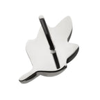 Leaf Threadless Earring / Nosering – Titanium