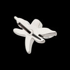 Prong Set Marquise CZ Dragonfly Flatback Stud Earring / Nosering - CZ in Titanium