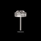 Beaded Edge Prong Set Heart CZ Gem Flatback Stud Earring / Nosering - CZ in Titanium