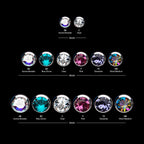 Bezel Set Swarovski Crystal Side Facing Flatback Stud Earring / Nosering - Swarovski Crystal in Titanium