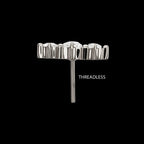 Triple Baguette Prong-Set Gem Threadless Earring / Nosering – Titanium