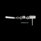 Prong-Set Gem Baguette with Round Gem & Bar Dangle Threadless Earring / Nosering – Titanium