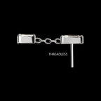 Double Baguette Prong-Set Gem Dangle Threadless Earring / Nosering – Titanium