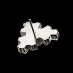 Round & Baguette Cluster Gem Radiant Beam Threadless Earring / Nosering – Titanium
