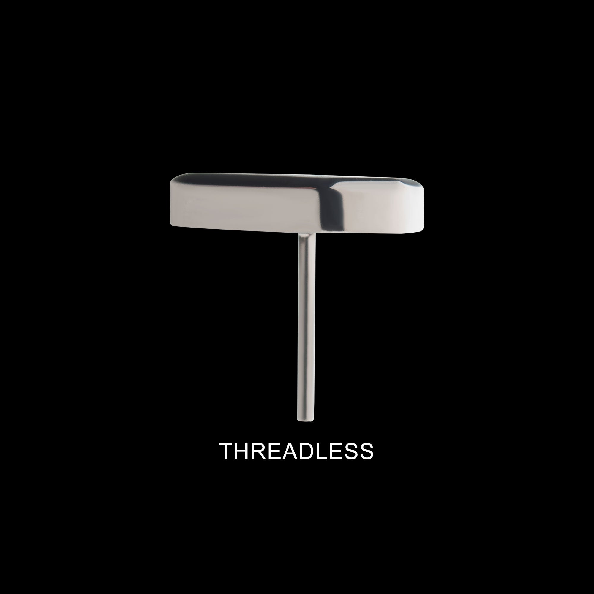 Engraved Cross Coffin Flatback Stud Earring / Nosering - Titanium