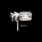 Prong Set Gem Pineapple Flatback Stud Earring / Nosering - Gem in Titanium