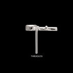 Key Flatback Stud Earring / Nosering - Titanium