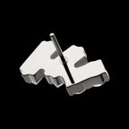 Eclat Cluster Prong-Set Gem Threadless Earring / Nosering – Platinum PVD Titanium