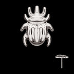 Bettle Flatback Stud Earring / Nosering - Titanium