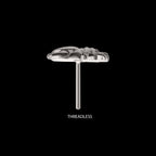 Bettle Flatback Stud Earring / Nosering - Titanium