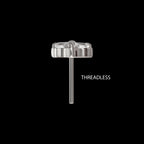 Refined Trinity Threadless Earring / Nosering – Titanium