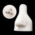Refined Trinity Threadless Earring / Nosering – Titanium