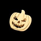 Pumpkin Flatback Stud Earring / Nosering - 24Kt Gold PVD Titanium