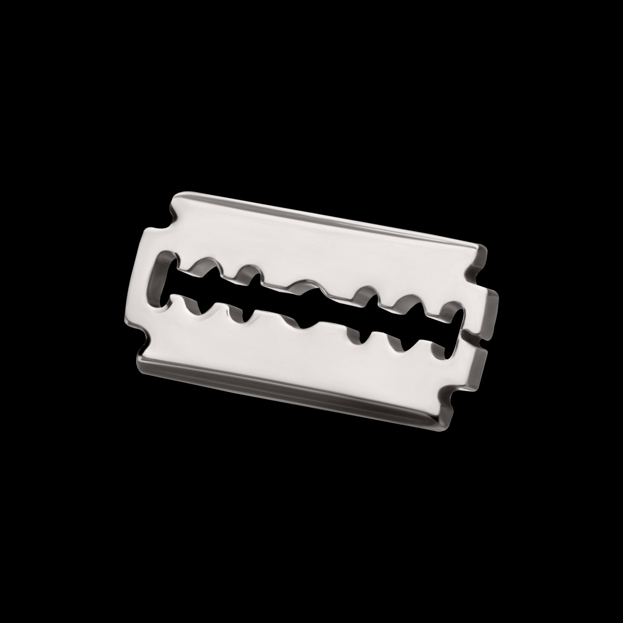 Razor Blade Flatback Stud Earring / Nosering - Titanium