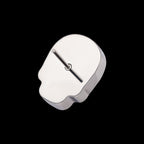 Skull Glass Flatback Stud Earring / Nosering - Titanium