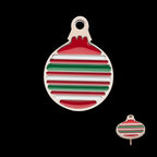 Christmas Ornament Flatback Stud Earring / Nosering - Titanium