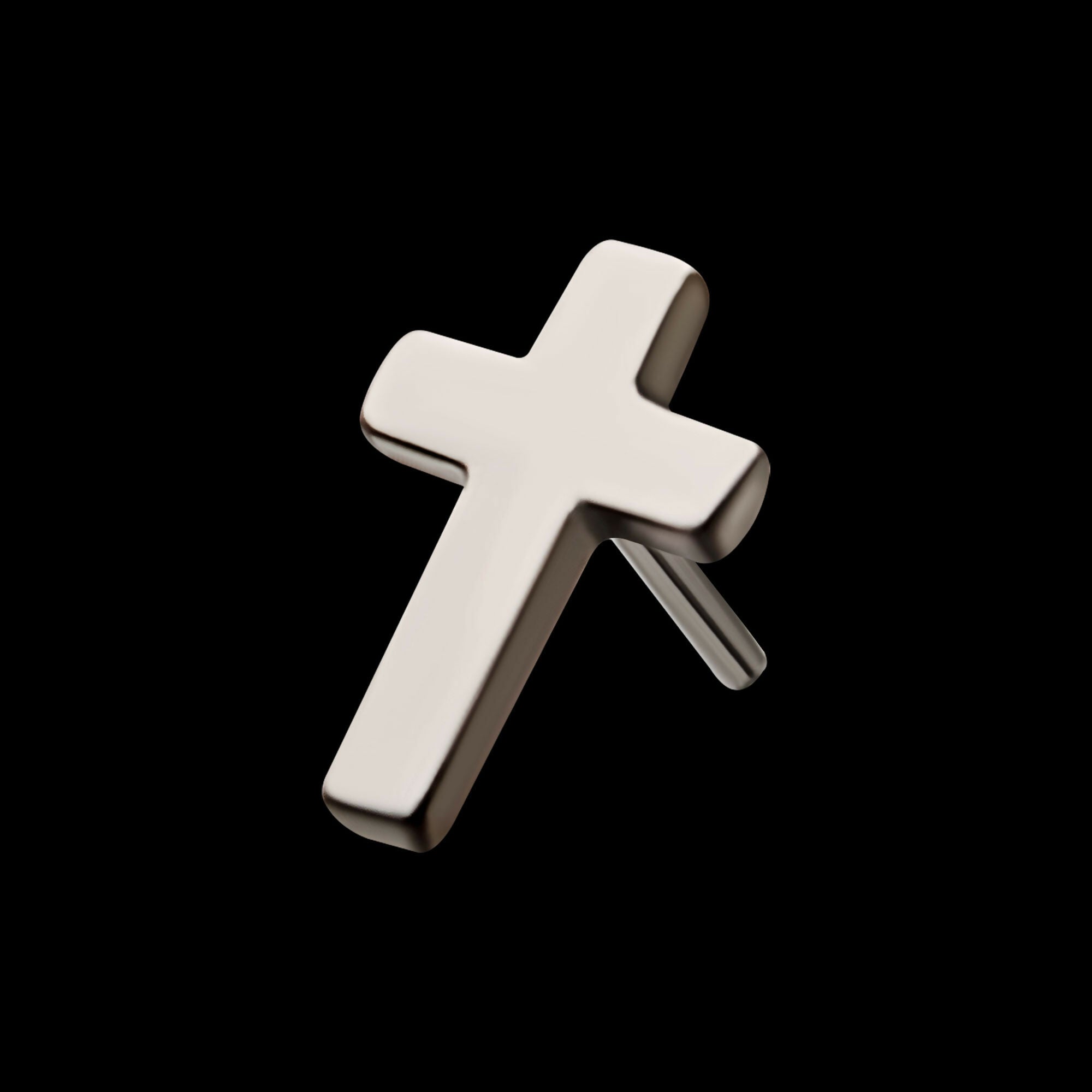 Titanium Threadless Cross Top