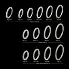 3 Row Pave Set 0.8mm Round Gem Hinged Segment Clicker Hoop Earring / Nosering – Titanium