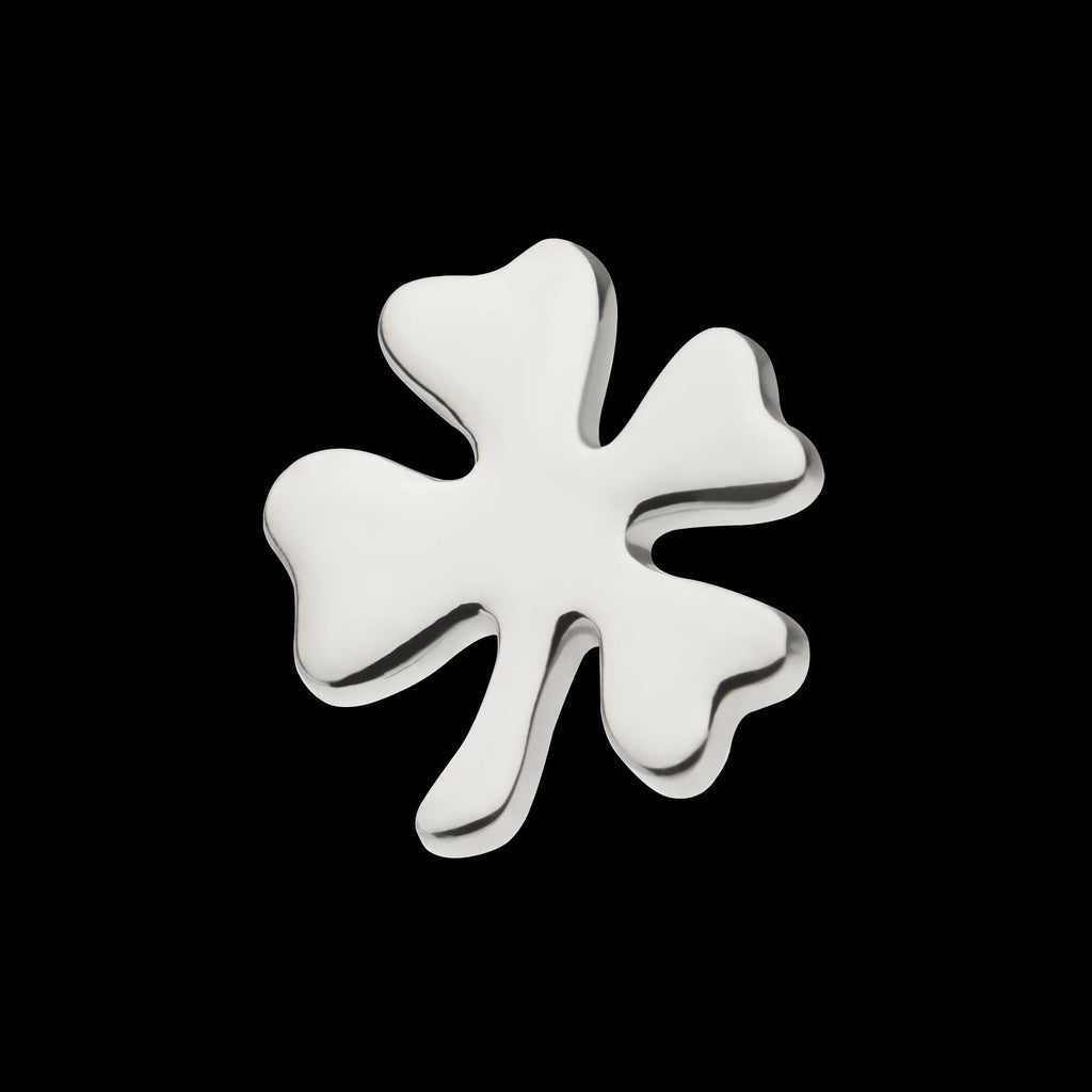 Titanium Threadless 4-Leaf Clover Top