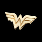DC Comics Wonder Woman Logo Flatback Stud Earring / Nosering - 14Kt Yellow Gold