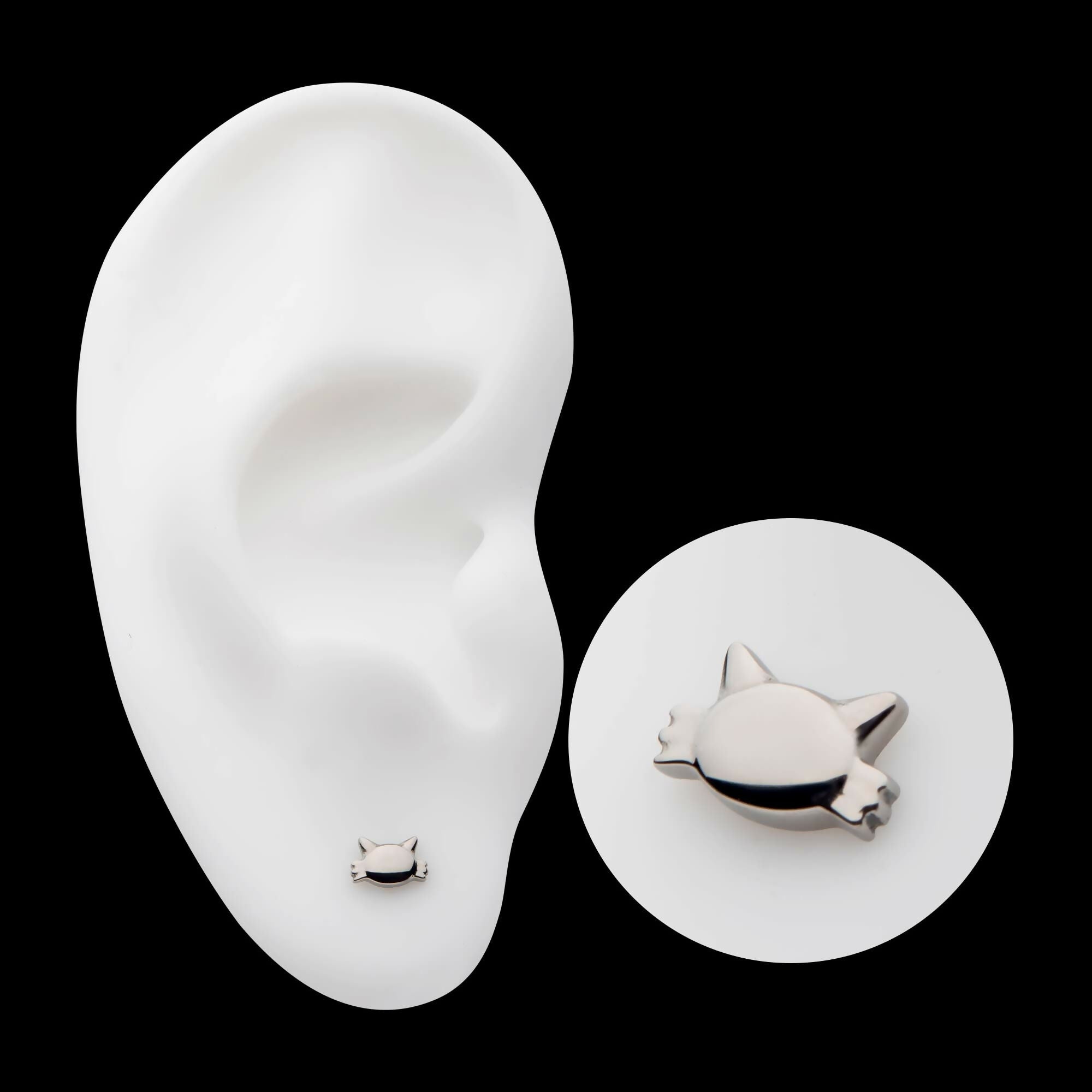 Titanium Threadless Cat's Head Top