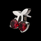 Titanium Threadless Prong Set Gem Cherry Top