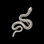 Titanium Threadless Diamond Pattern Snake Top