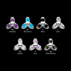 Titanium Threadless Pronged Round CZ Trinity Top