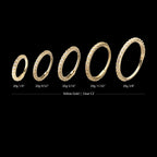 20g 14Kt Gold Prong Set 1mm Eternity Round Gem Side Facing Hinged Segment Clicker